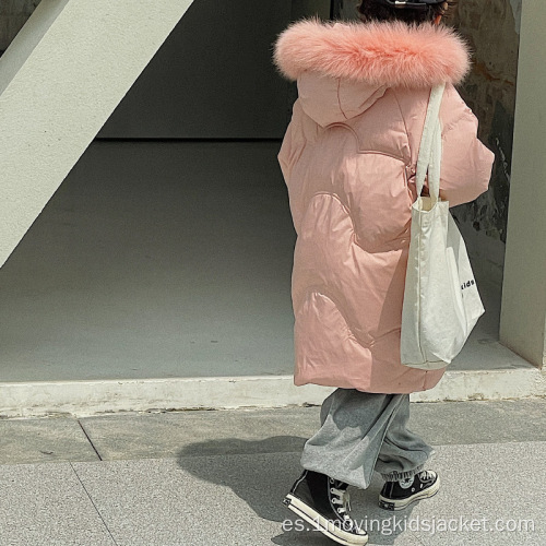 Chaqueta de plumón de longitud media para niños